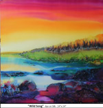 Wild Song, Dye on Silk